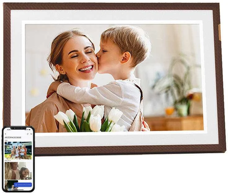 Nuotraukų rėmelis Arzopa D10 10.1" digital frame (dark ruda)
