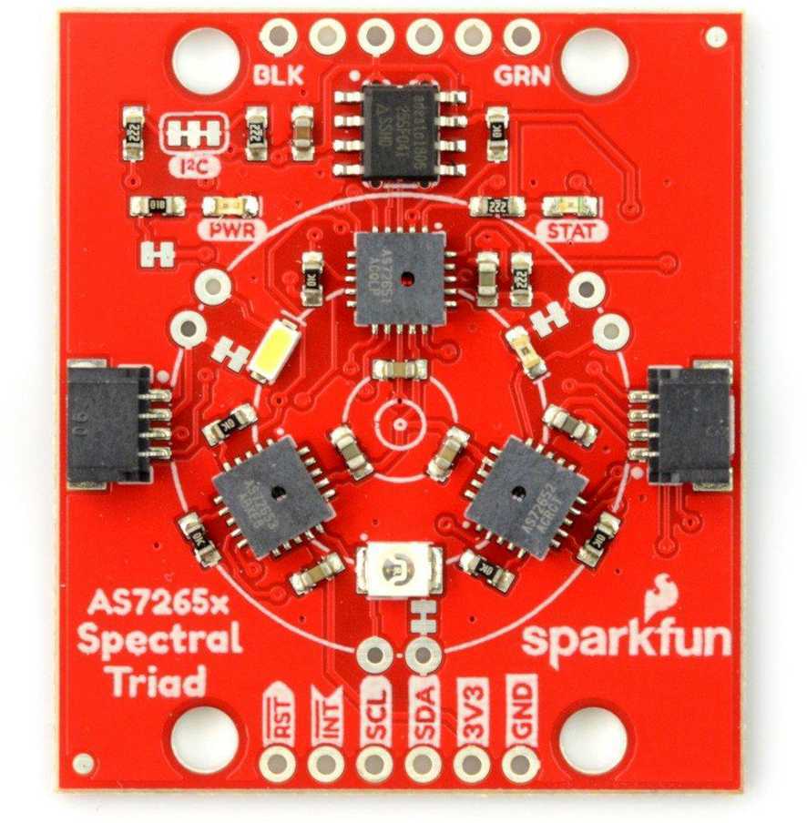 AS7265x, spektrofotometras (Qwiic), SparkFun SEN-15050