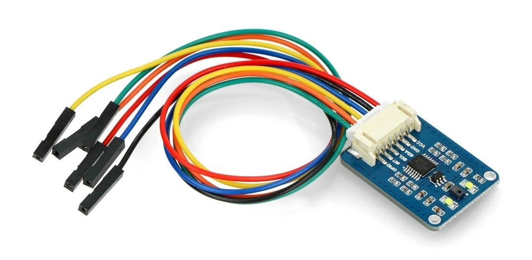 AS7341, daugiakanalis šviesos ir spalvų jutiklis, I2C, Waveshare 19564