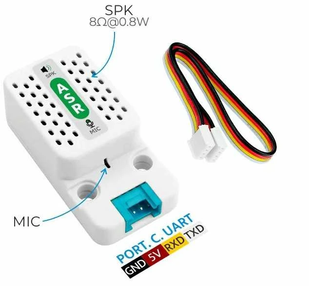 ASR - DI neprisijungusio balso atpažinimo modulis - CI-03T - Įrenginio išplėtimo modulis - M5Stack U194