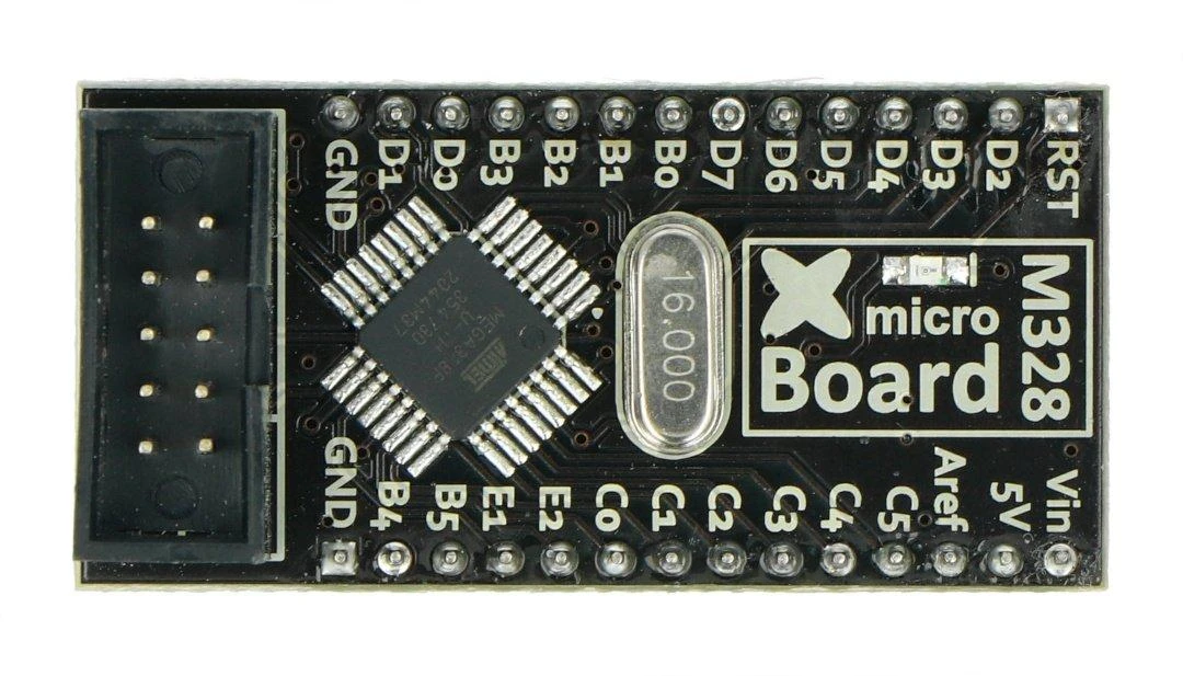 ATmega328 mini valdiklio modulis su jungtimis
