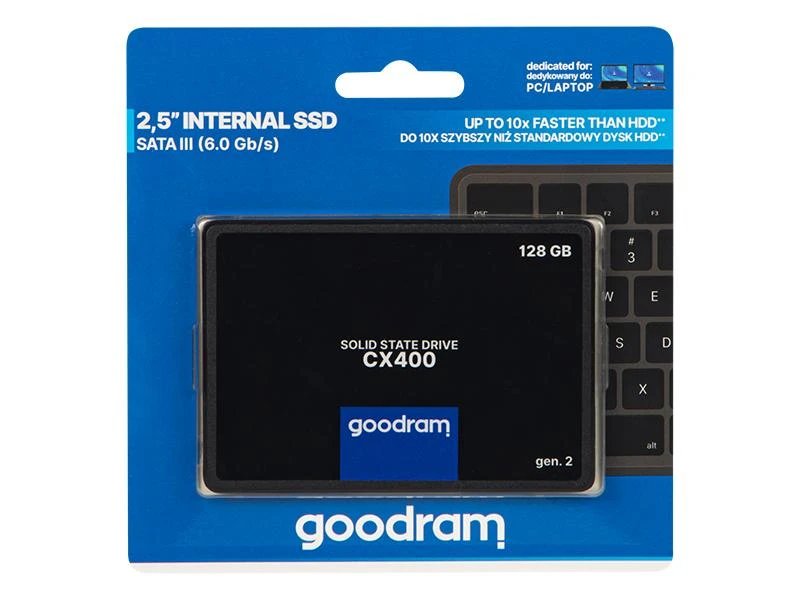 GOODRAM CX400 GEN.2 SSD 128GB SATA3 2,5" 550/450 MB/s