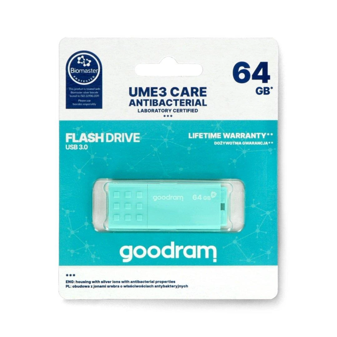 GOODRAM atmintis USB UME3 CARE 64GB USB3.0