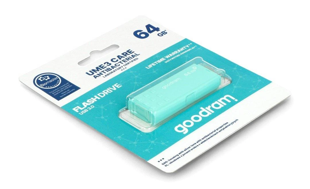 GOODRAM atmintis USB UME3 CARE 64GB USB3.0