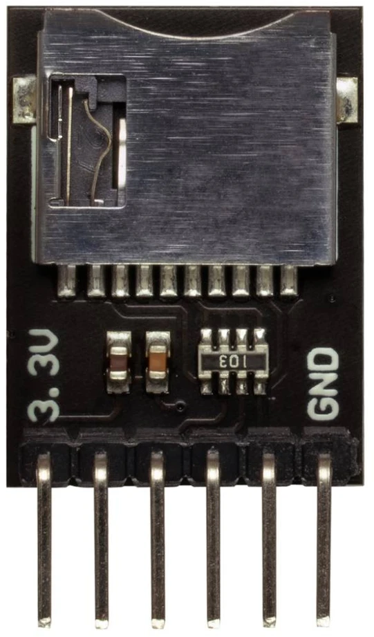 Atminties kortelė Micro SD kortelių skaitytuvo modulis – Joy-IT COM-MSD