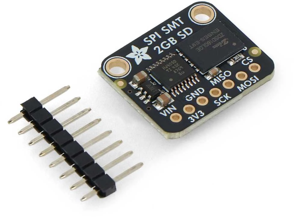 SPI Flash SD kortelė – XTSD 2 GB – NAND Flash atminties modulis – Adafruit 6038