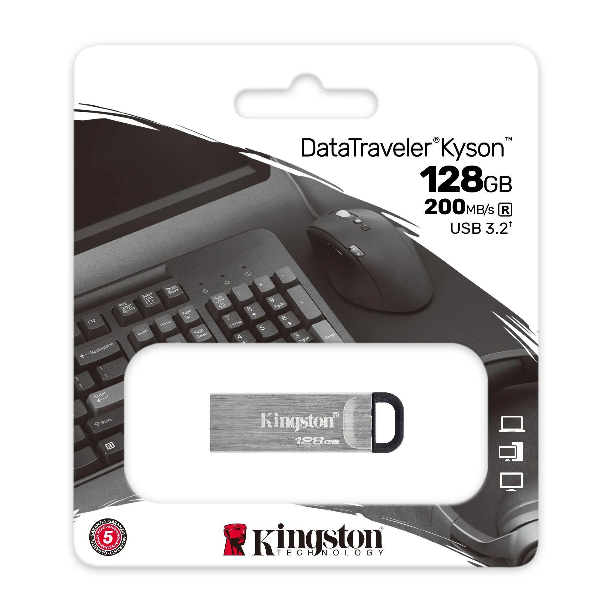 KINGSTON DATATRAVELER KYSON 128GB USB3.2 GEN 1