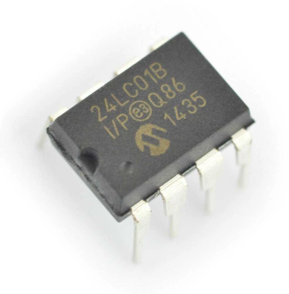 EEPROM atminties mikroschema 24LC01B-I/P