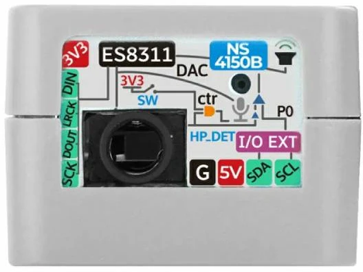Atomic Audio-3.5 Base – balso atpažinimo garso modulis Atom serijos valdikliams – M5Stack A166