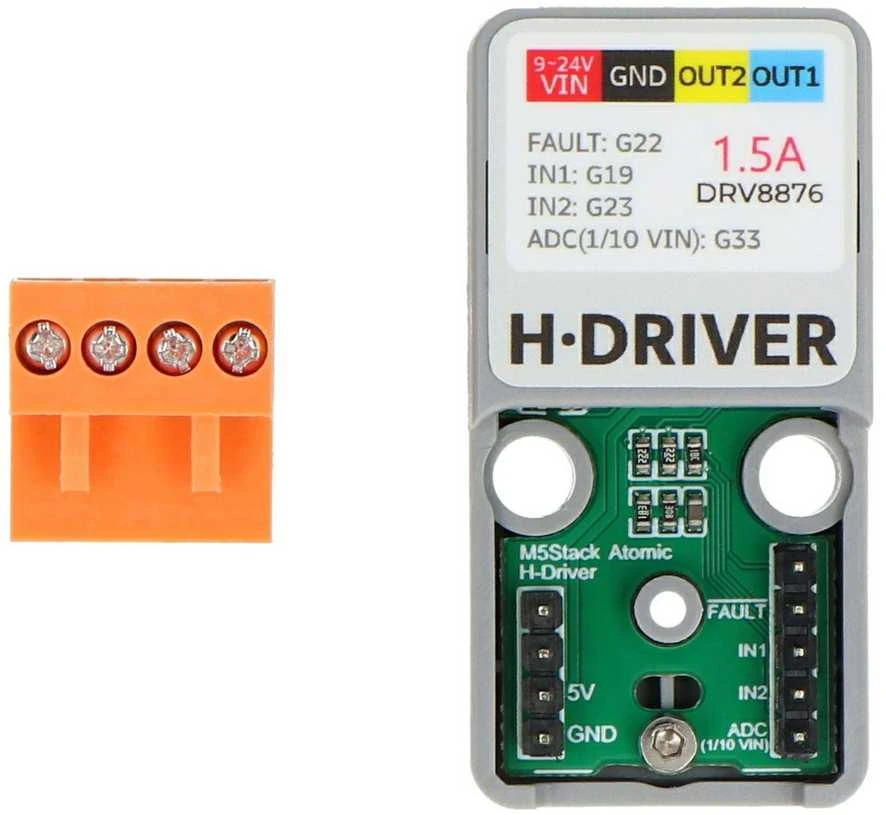 M5Stack Atomic H-Driver modulis su gnybtų kaladėle