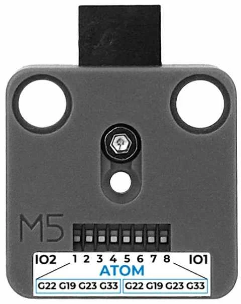 M5Stack Atomic ToUnit Base adapteris su jungčių schema