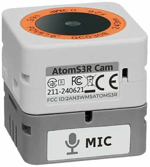 AtomS3R-CAM su mikrofonu ir kameros moduliu