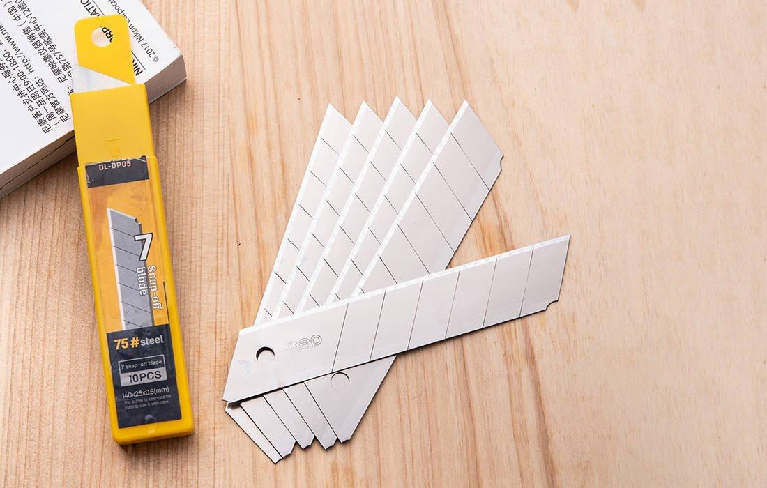Atsarginiai peiliai geležtės Deli Tools EDL-DP05 25mm -10 vnt