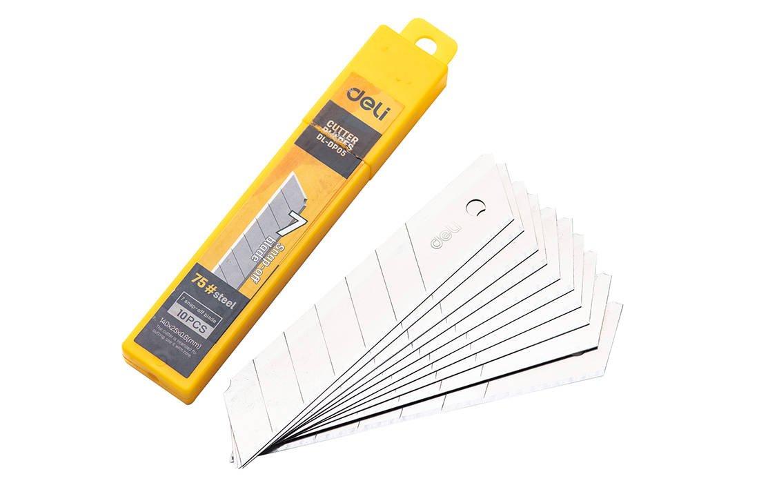 Atsarginiai peiliai geležtės Deli Tools EDL-DP05 25mm -10 vnt