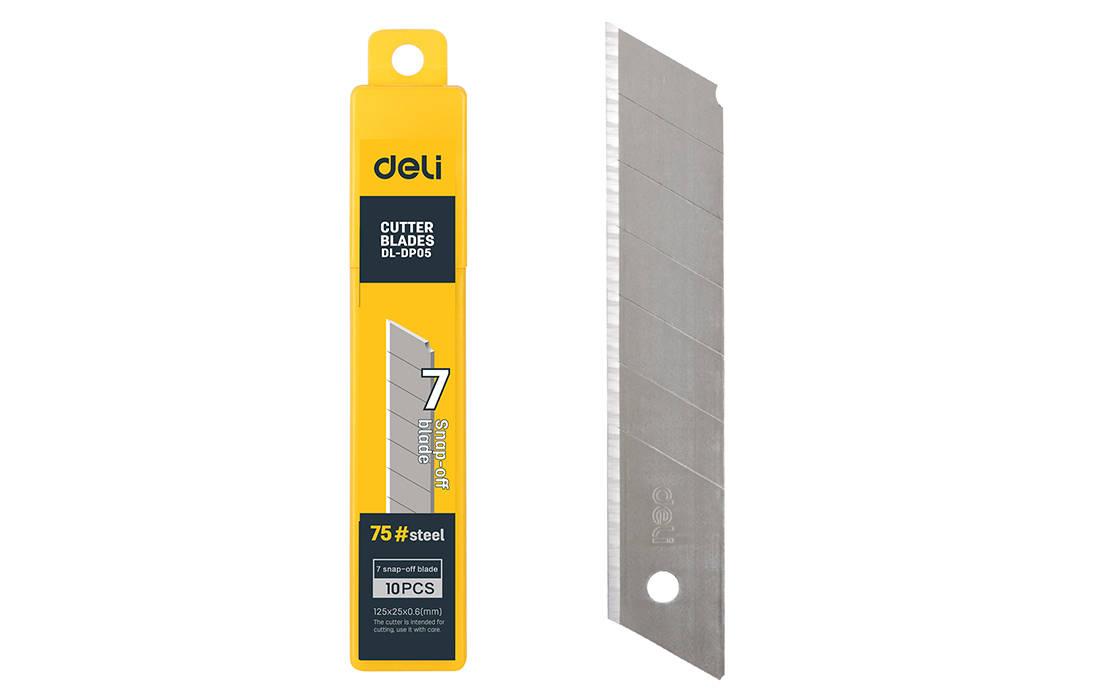 Atsarginiai peiliai geležtės Deli Tools EDL-DP05 25mm -10 vnt