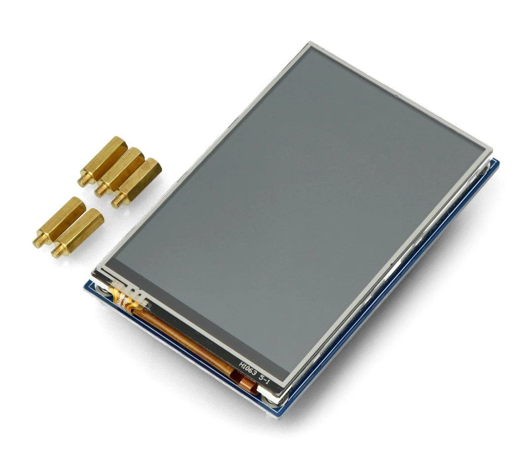 Atsparus jutiklinis LCD IPS ekranas 3.5" 480x320px, SPI, 65K RGB, skirtas Raspberry Pi Pico, Waveshare 19907