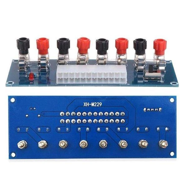 XH-M229 maitinimo modulis su jungtimis ir jungikliu