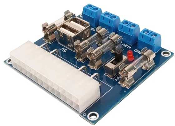 Oem ATX maitinimo šaltinio akrilo dėklas - XH-M229 - Arduino