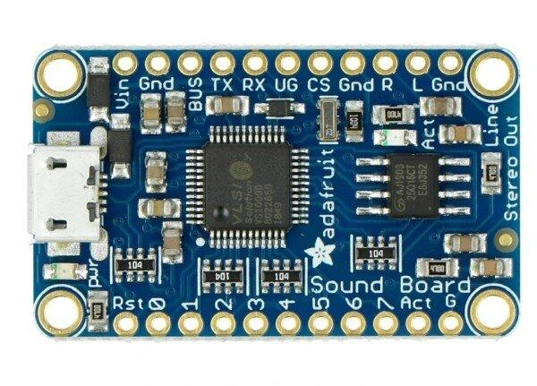Audio FX Mini Sound Board, WAV / OGG 2MB grotuvas, Adafruit 2342