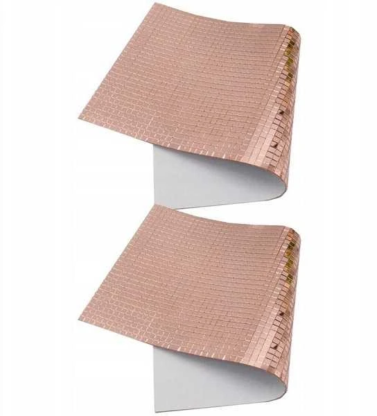 Oem Auksinė stiklo mozaika - 15x10cm 1mm - 3D lipnus mozaikos lipdukas