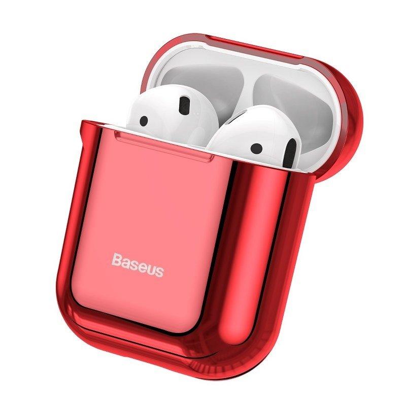 Baseus Shining kablys dėklas Apple AirPods - Raudonas