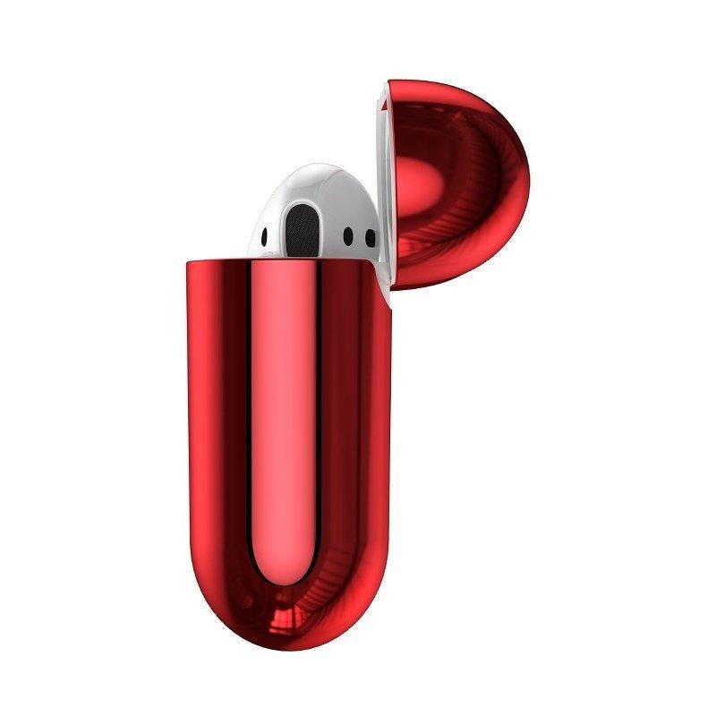 Baseus Shining kablys dėklas Apple AirPods - Raudonas