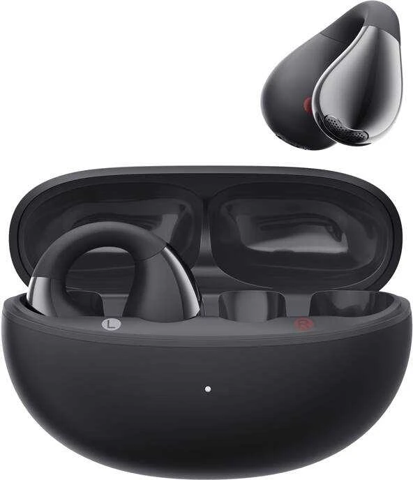 OWS QCY Crossky C30 ausinės su spaustuku IPX4 Bluetooth 5.4 - Juodas