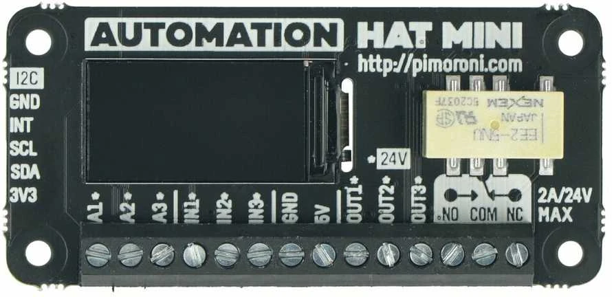 Automatinis HAT Mini, priedėlis skirtas Raspberry Pi, Pimoroni PIM487