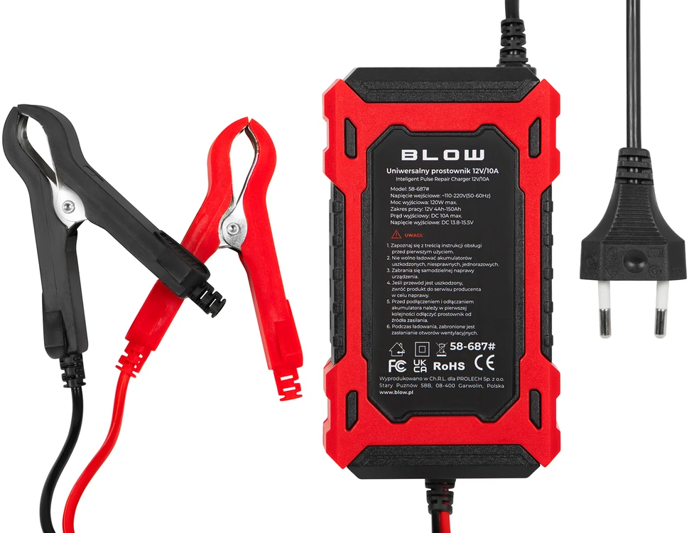 58-687# Prostownik automatinis 12v/10a lifepo4 blow