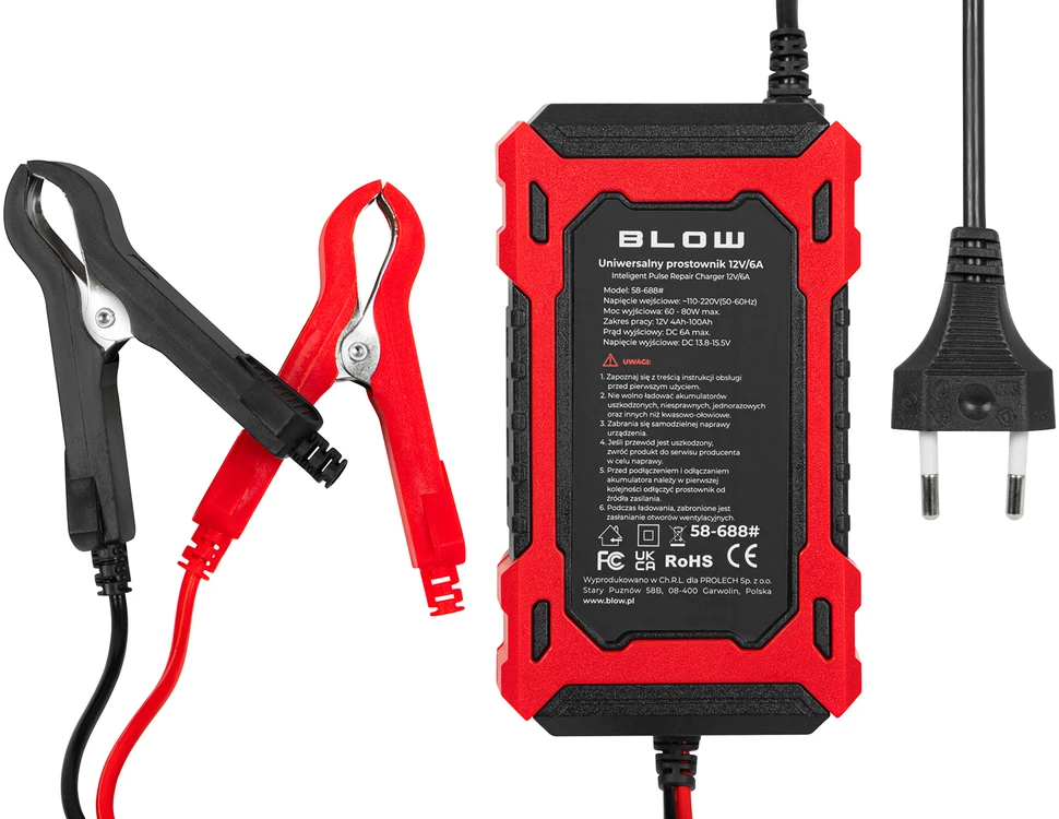 58-688# Prostownik automatinis 12v/6a lifepo4 blow