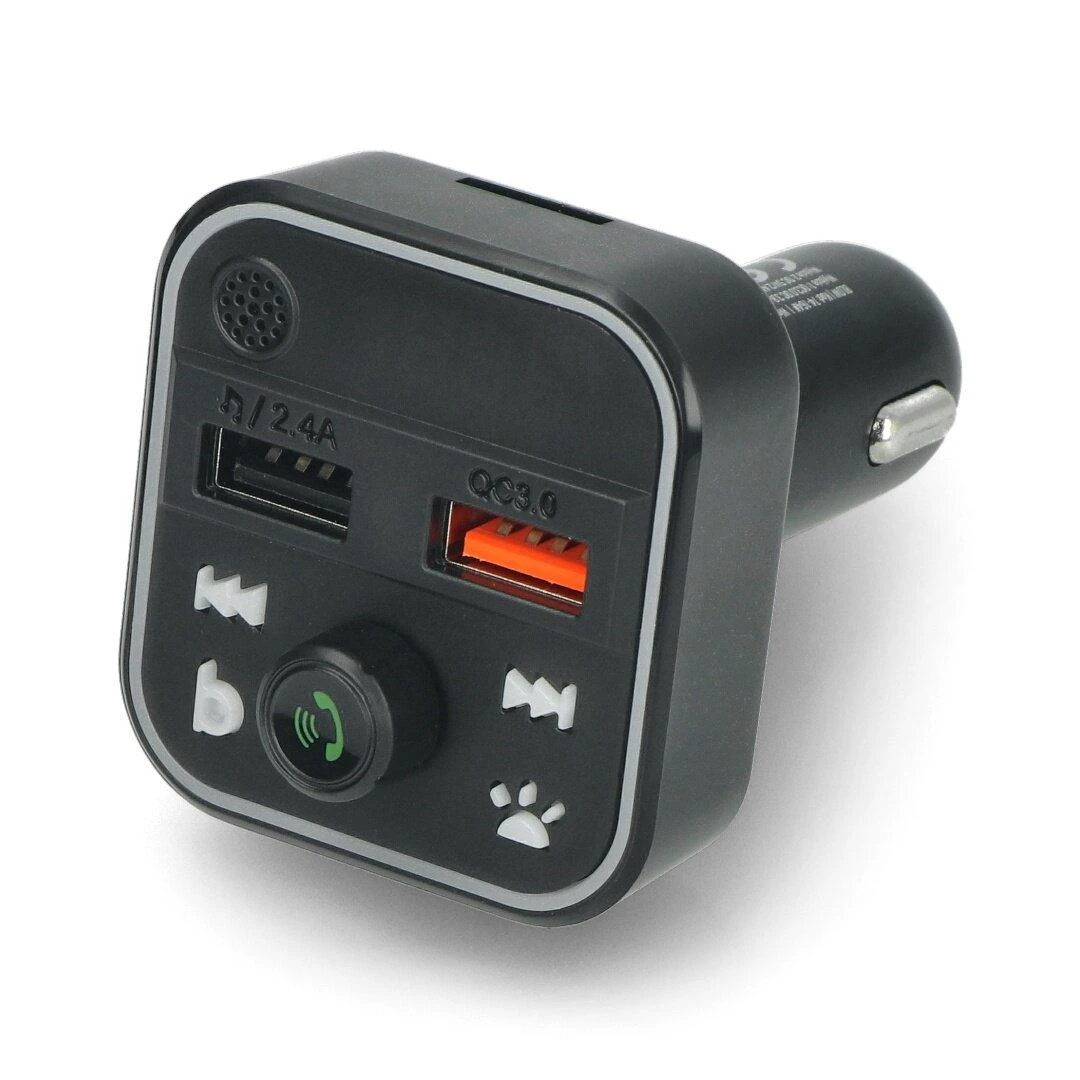 Automobilinis FM moduliatorius su Blow Bluetooth 5.0 JL QC3.0 RGB