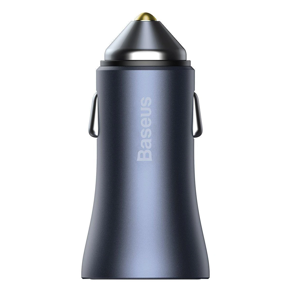 Baseus Automobilinis įkroviklis 40W 12-24V USB + USB-C QC4+ PD3.0 SCP FCP AFC, pilkas