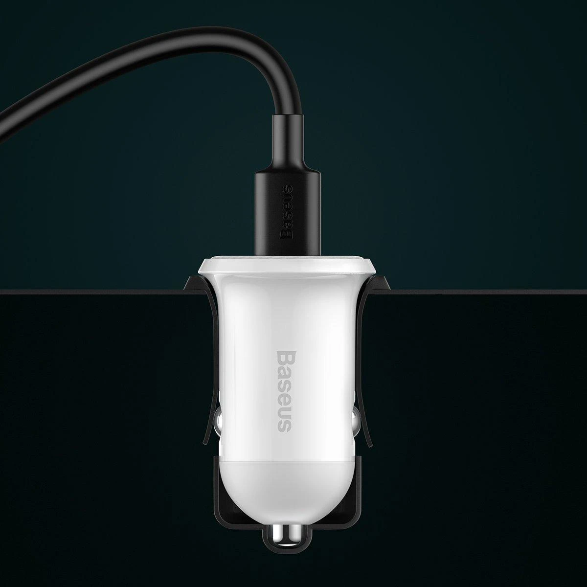 Automobilinis įkroviklis Baseus Grain Pro 2x USB 4.8A - Baltas