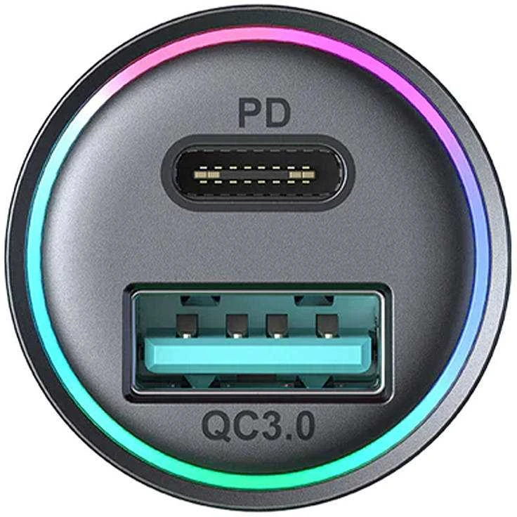 Automobilinis įkroviklis Joyroom JR-CCN04 USB-C/USB-A 60W juodas