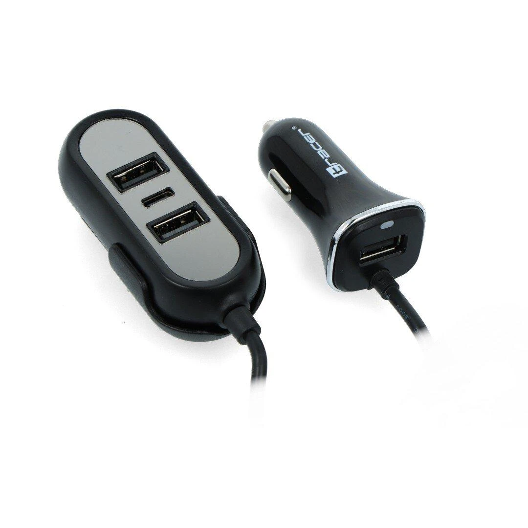 Automobilinis įkroviklis Tracer 12-24V Multicharge 3x USB 7.2A + PD 18W
