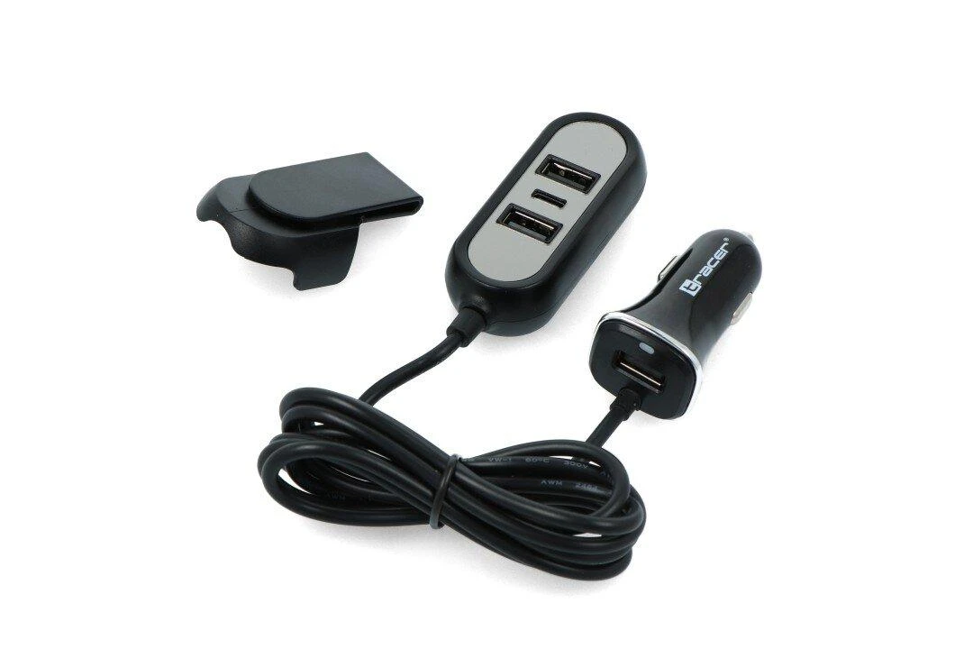 Automobilinis įkroviklis Tracer 12-24V Multicharge 3x USB 7.2A + PD 18W