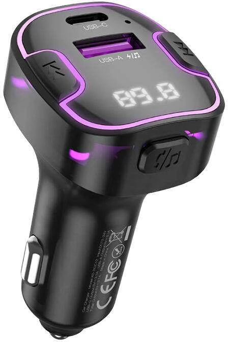Automobilinis įkroviklis XO BCC12 Bluetooth MP3+5V3.1A (juodas)