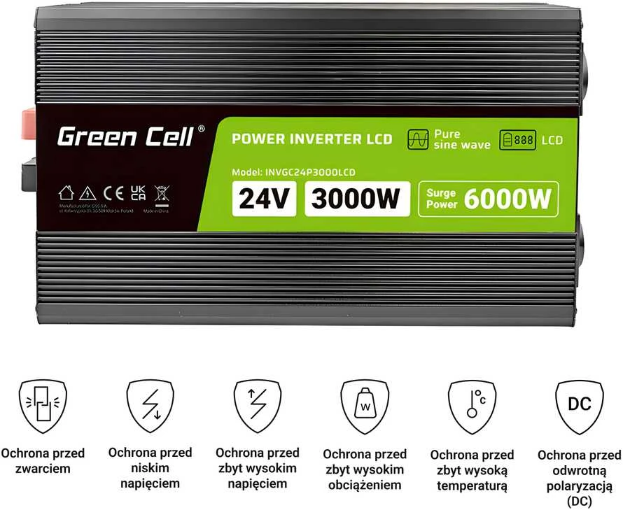 Žalias Cell KEITIKLIO MODULIS INV/24P3000/LCD-GC Žalias Cell
