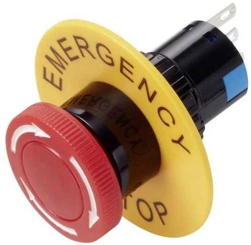 Oem AVARINIO STOP etiketė - 40 mm - Įspėjamasis žiedas saugos mygtukui
