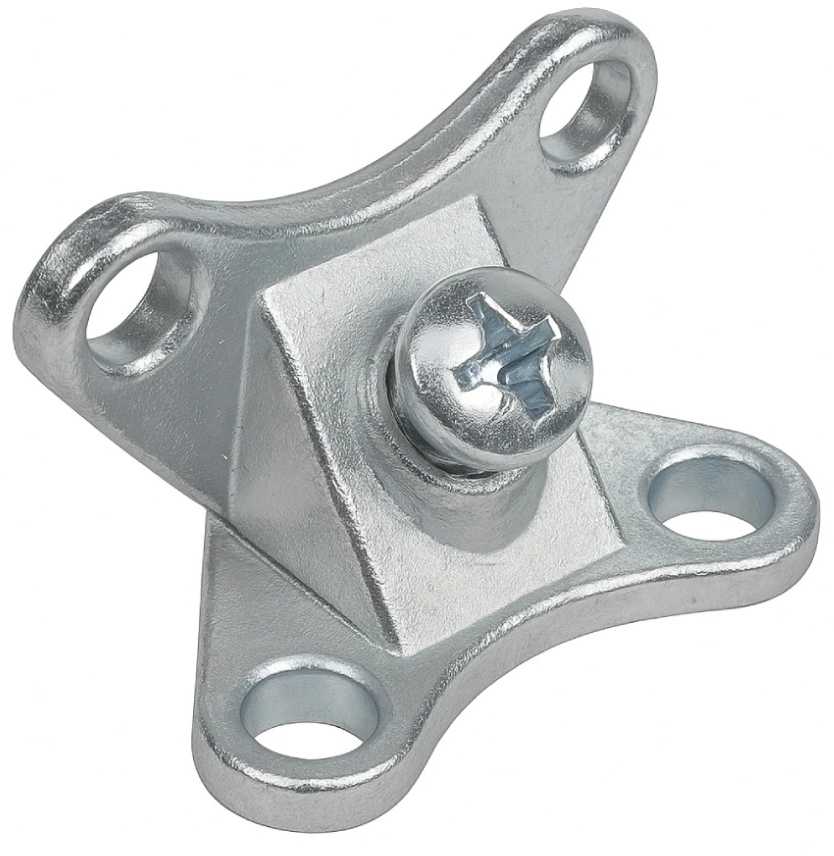 Oem Baldų kampinė jungtis 20x18mm su dangteliu - balta - Baldų laikiklis - Kampinė atrama