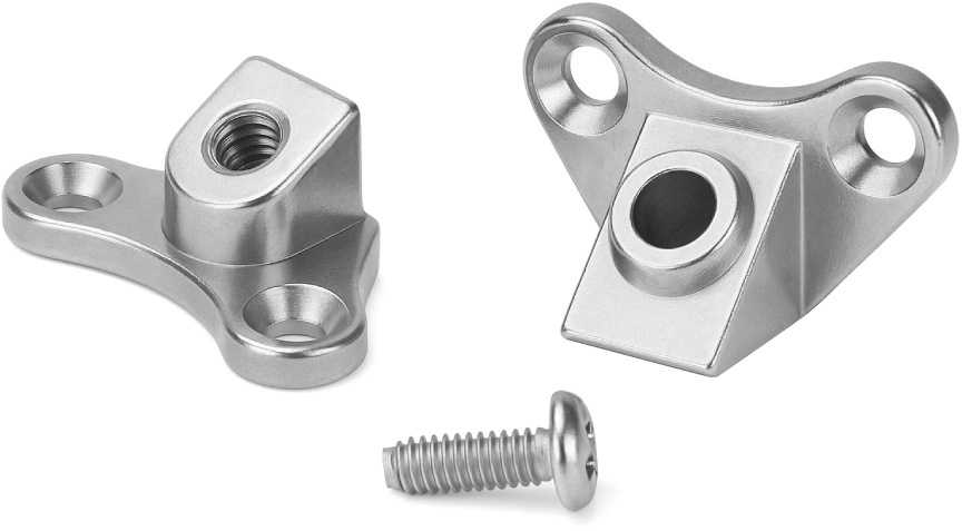 Oem Baldų kampinė jungtis 20x18mm su dangteliu - balta - Baldų laikiklis - Kampinė atrama