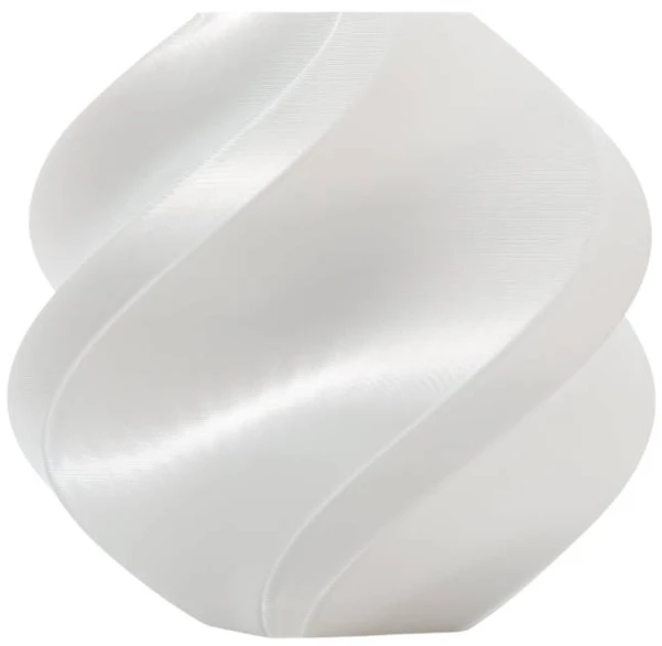 3D Plastikas – Filamentas PLA Silk+ Refill/Papildymas baltos spalvos | 1.75 mm, 1kg | Bambu Lab