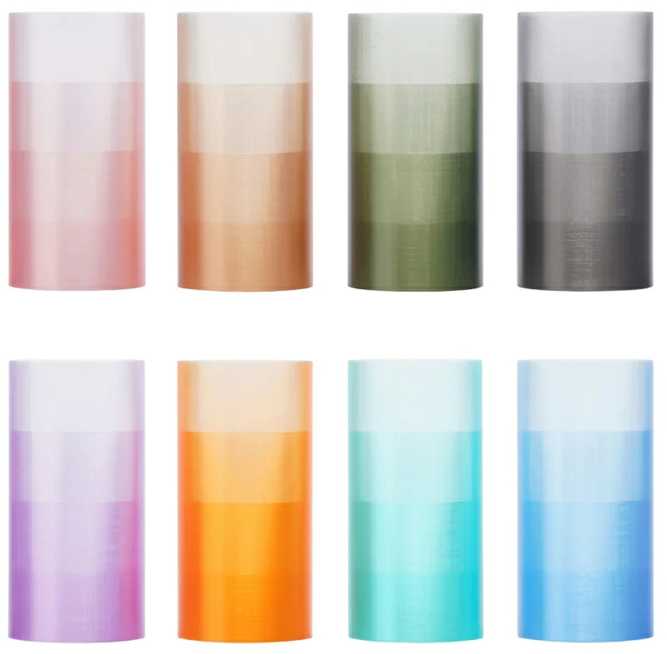 Bambu Lab PETG Translucent plastikas 1.75mm 1kg - komplekte su daugkartine rite - Translucent Pilkas