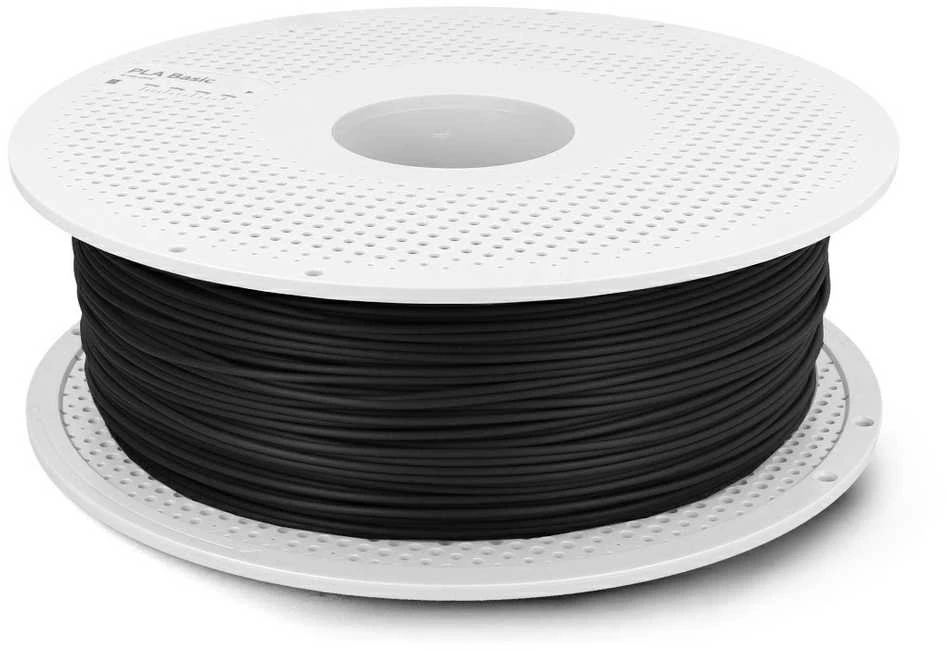 Juodas PLA plastikas Bambu Lab ritėje 1 kg