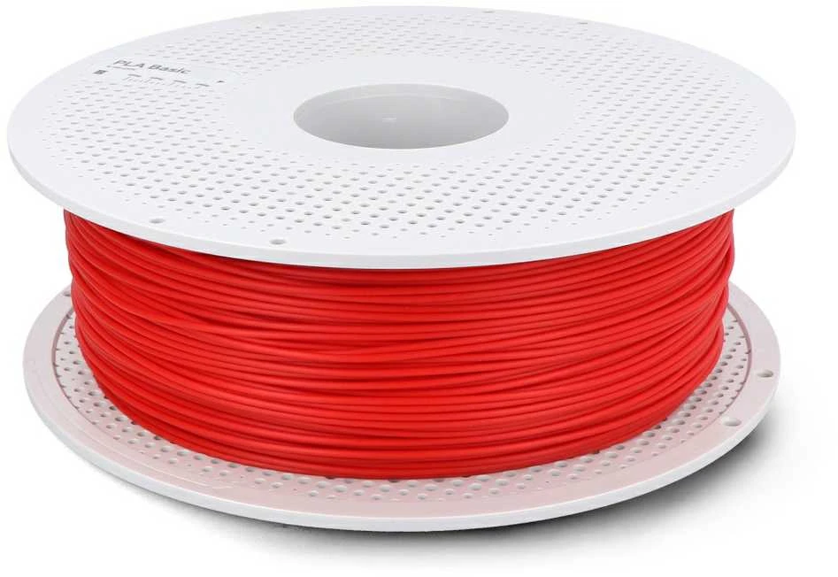 Bambu Lab PLA 3D plastikas, raudona spalva