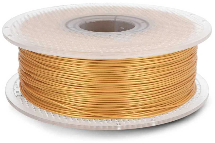 Bambu Lab PLA Basic auksinis siūlas ant skaidrios ritės