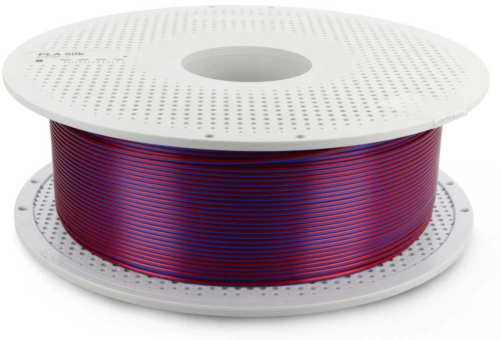 Bambu Lab PLA Silk Dual Color plastikas 1.75mm 1kg – komplekte su daugkartinio naudojimo rite – Midnight Blaze