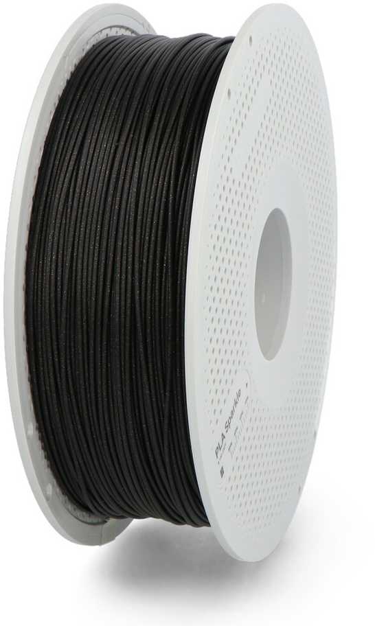 3D Plastikas – Filamentas PLA Sparkle With spool/Su rite Onyx juodos spalvos | 1.75 mm, 1kg | Bambu Lab