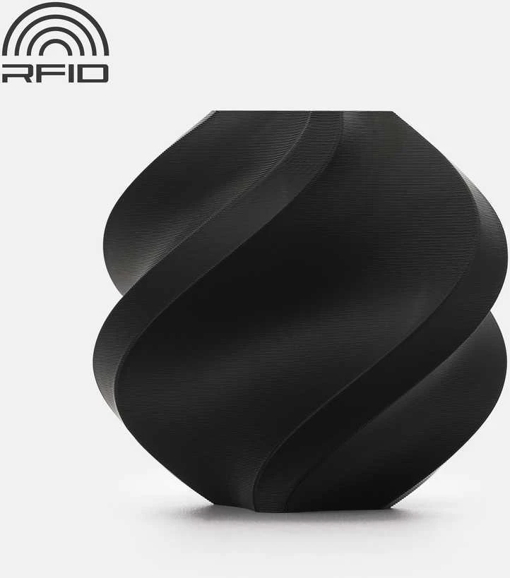 PLA Tough 3D atspausdintas juodos spalvos geometrinis objektas