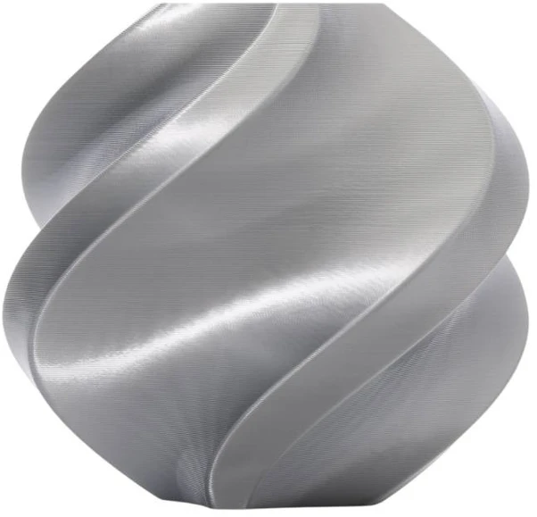 3D Plastikas – Filamentas PLA Silk+ Sidabrinis Refill/Papildymas | 1.75mm, 1kg | Bambu Lab
